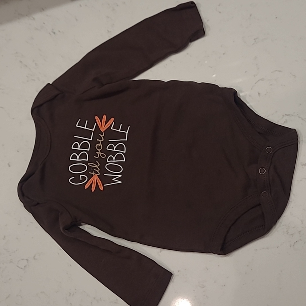 Carter's 12 months Gobble til you wobble onsie